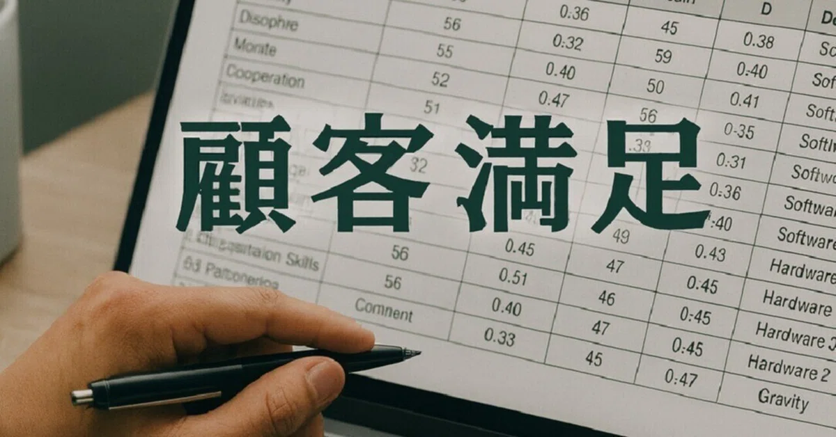 「チーム力」は見えるのか？ーCS評価から読み取る現場のリアル